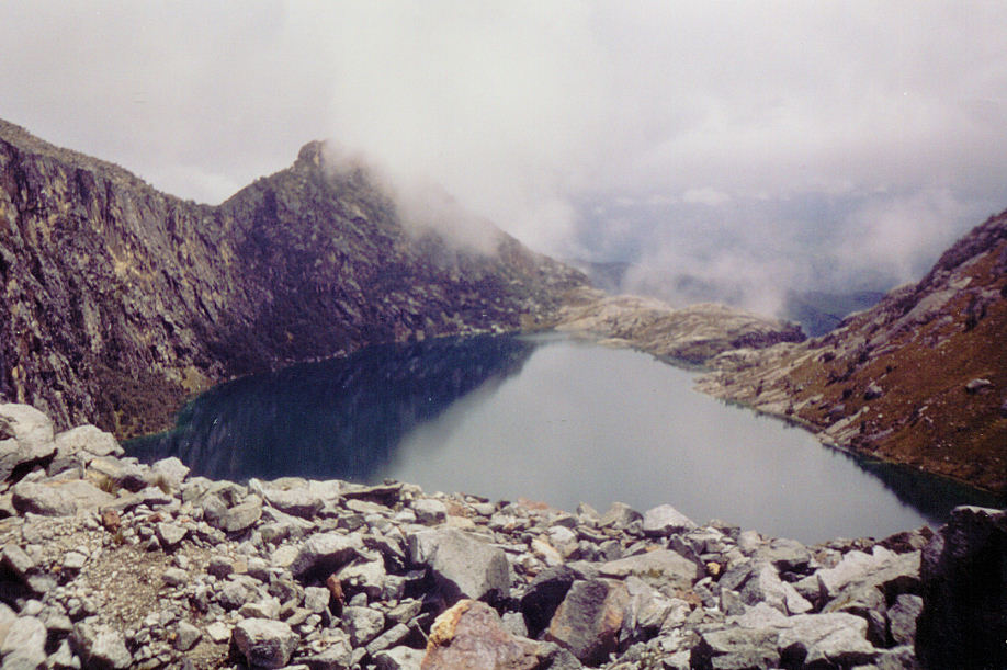 Lago Churup bij Huaraz (Peru)